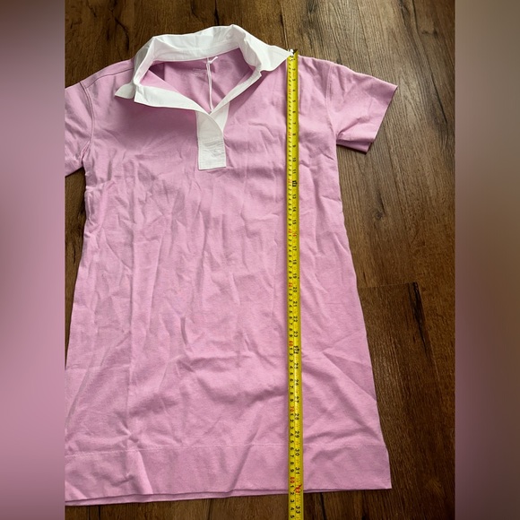 NWT EVERLANE THE ORGANIC COTTON PINK POLO DRESS Size Small - Picture 2 of 7